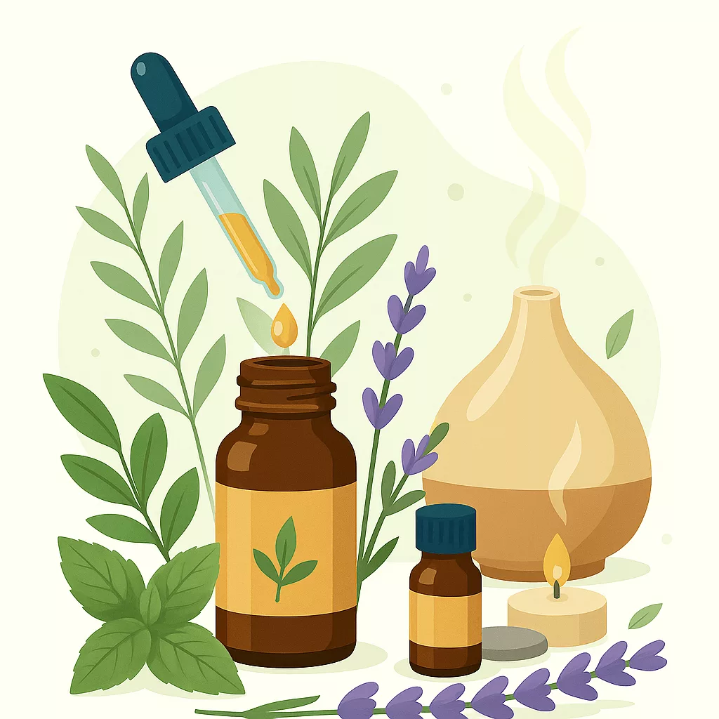 La pharmacie accompagne avec des solutions naturelles et huiles essentielles