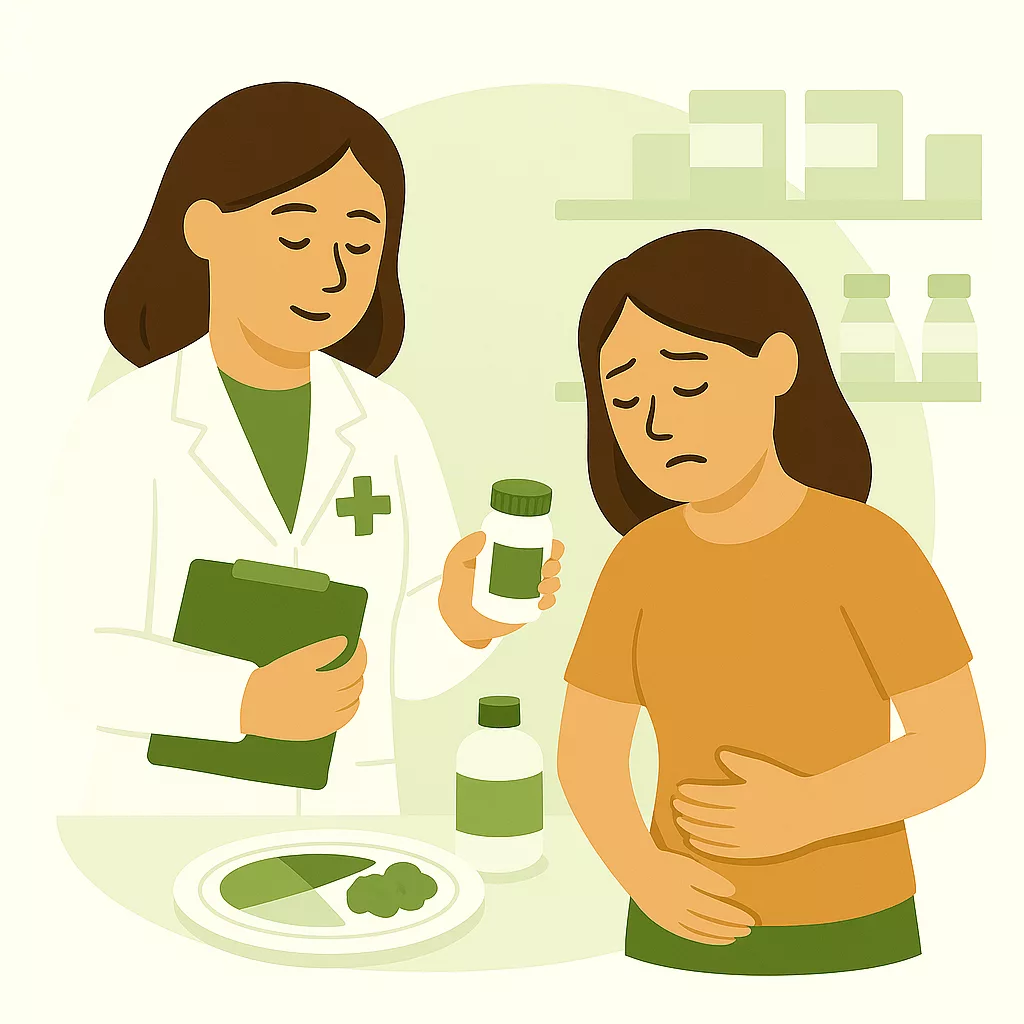 Illustration de solutions médicales pour incontinence